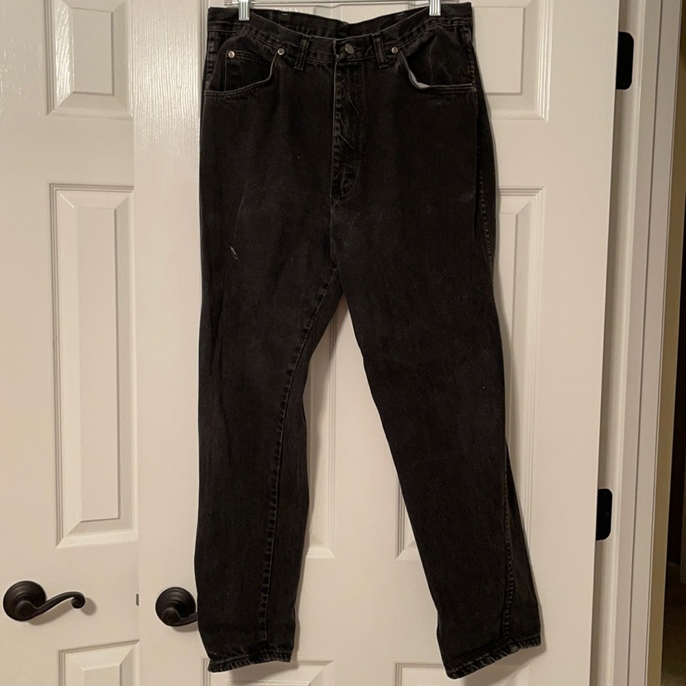 Black Wrangler Mom Jeans